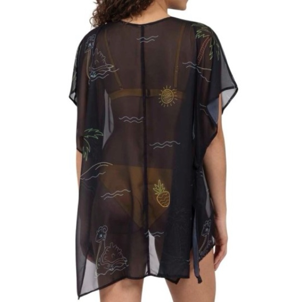 Pokémon Center Tropical Lapras Neon Swim Kimono Cover-Up